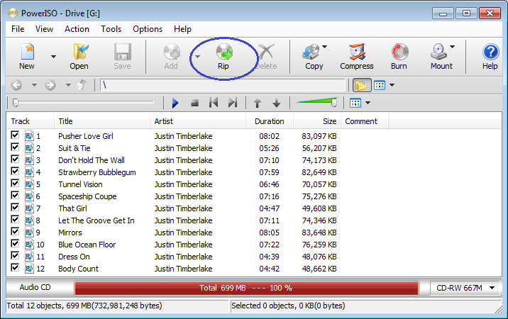 cd audio track to mp3